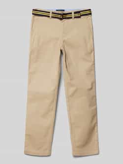 Polo Ralph Lauren Kids Straight fit stoffen broek met steekzakken model 'Bedford'