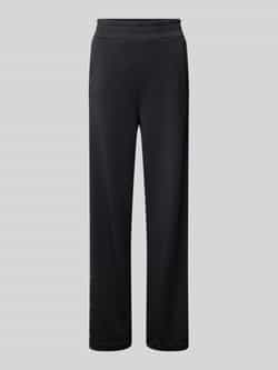 Aim'n Geknoopte Comfortabele Broek Black Dames