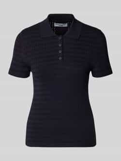 Marc O'Polo DENIM Gebreid shirt met polokraag en knoopsluiting