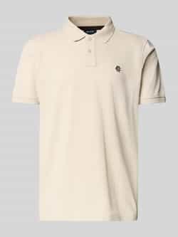 MCNEAL Regular fit poloshirt met knoopsluiting en labelstitching