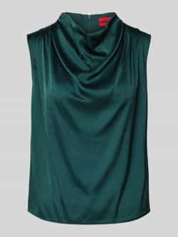 HUGO Regular fit blouseshirt met cascadekraag model 'CASMINI'