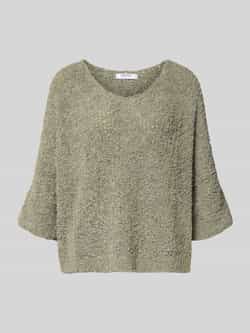 ZABAIONE Relaxed Fit gebreide trui met wol-alpaca-aandeel model 'Em44maa'