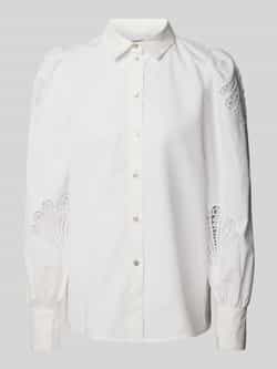 Jake*s Collection Overhemdblouse met gehaakt kant
