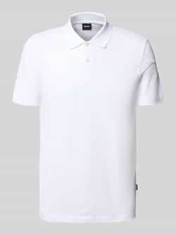 Boss Regular fit poloshirt van katoenmix