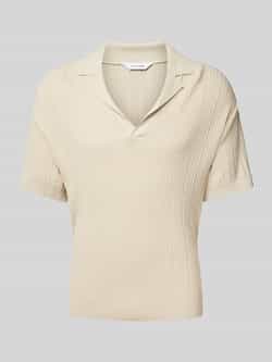 Calvin Klein Underwear Regular fit poloshirt met structuurmotief