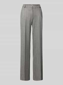 Raphaela By Brax Slim fit stoffen broek met riemlussen model 'Peggy'