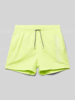 Jack & jones JUNIOR zwemshort JPSTFIJI limegroen Jongens Polyester Effen 152