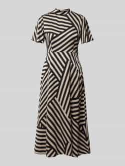 Comma Midi-jurk in laagjeslook