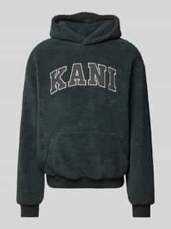 Karl Kani Serif Teddy Hoodie men Hoodies & Sweaters grijs Maat S Kleding