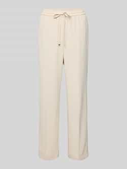 Someday Straight leg stoffen broek met tunnelkoord model 'Cevil detail'