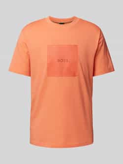 BOSS Green T-shirt met labelprint