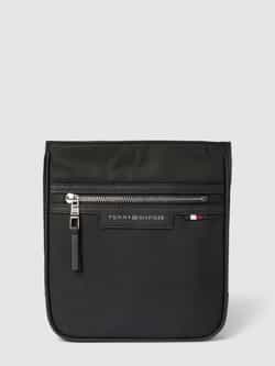 Tommy Hilfiger Zwarte Polyester Schoudertas met Verstelbare Band Black Heren