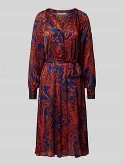 Christian Berg Woman Selection Midi-jurk met V-hals
