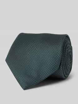 Boss Slim fit zijden stropdas met structuurmotief