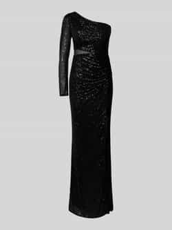 TROYDEN COLLECTION Avondjurk met one shoulder-design