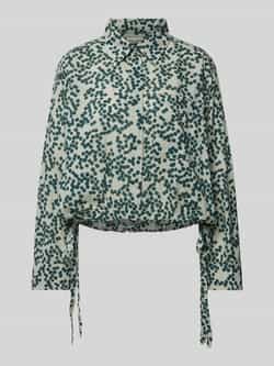Marc O'Polo Reguliere lange mouwen blouse met trekkoord Green Dames