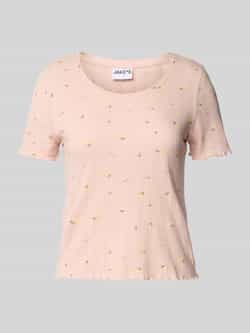Jake*s Casual Pyjamabovendeel met ronde hals en golvende zoom