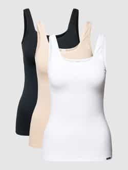 SKINY Tanktop met ronde hals in een set van 3 stuks model 'ADVANTAGE'