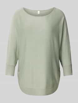 QS Gebreide pullover met 3 4-mouwen