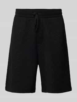 Armani Exchange Regular fit sweatshorts met labelprint en viscose