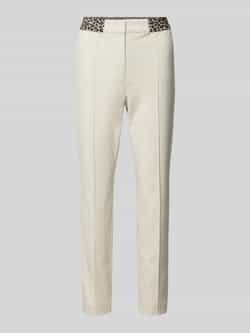 Marc Cain Regular fit broek met vaste bandplooien