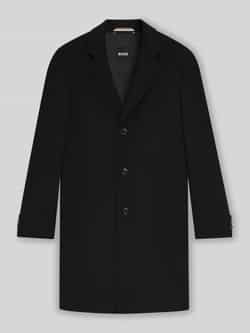 Boss Slim fit lange wollen jas met reverskraag model 'HYDE'