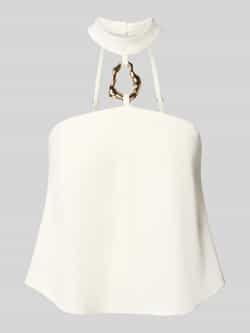 RINASCIMENTO Cocktailshirt met halter en applicatie