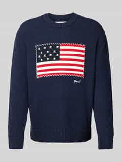 Gant Gebreide pullover met labelstitching