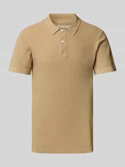Blend Super skinny fit poloshirt met structuurmotief model 'AIDEN'