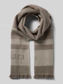 MaxMara Leisure Sjaal van scheerwol met franjes model 'COLIBRI'