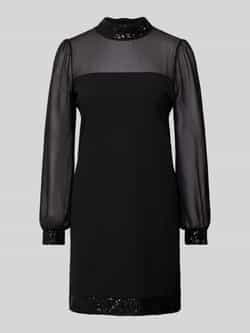 Apricot Semi-transparant mini-jurk met pailletten