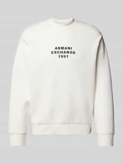 Armani Exchange Sweatshirt met labelstitching
