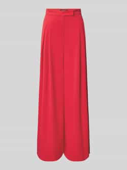 Marc Cain Wide fit stoffen broek met platte plooien