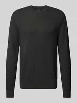 Armani Exchange Gebreide pullover met ronde hals