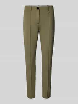 Marc Cain Stoffen broek met bandplooien model 'SYDNEY'