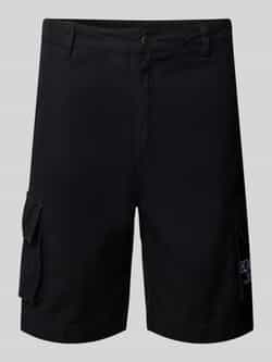 Karl Kani Korte regular fit cargobroek met labelstitching