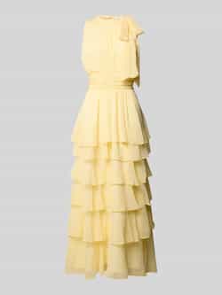 NEO NOIR Maxi-jurk in laagjeslook model 'MARLI SOLID CHIFFON DRESS'