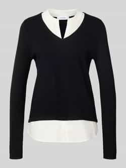 Comma Gebreide pullover met structuurmotief