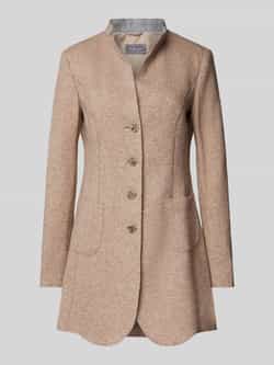 WHITE LABEL Linnen blazer met siernaden