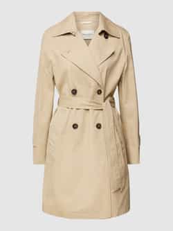 Marc O'Polo Trenchcoat in klassieke dubbelrijige stijl met brede revers