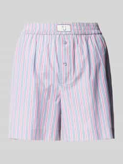 Jake*s Casual Loose fit korte pyjamabroek met labelpatch
