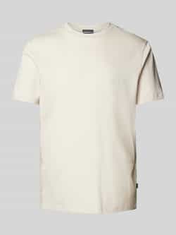 JOOP! Collection T-shirt met geribde ronde hals model 'Cosmo'