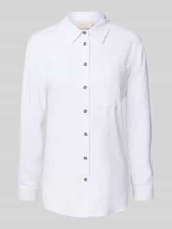FREEQUENT Overhemdblouse FQLAVA-SH-SIMPLE van linnenmix met borstzak
