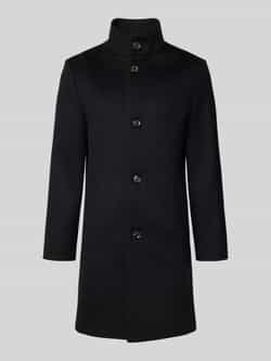 Tommy Hilfiger Regular fit lange jas van wolmix