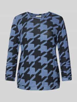 Tom Tailor Regular fit shirt met 3 4-mouwen van viscosemix met all-over motief