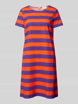 Vera Mont Gestreepte Color-Blocking Jurk met Rits Multicolor Dames