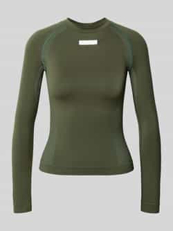 EA7 Emporio Armani Shirt met lange mouwen en labeldetail