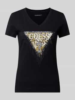 Guess T-shirt met labelprint