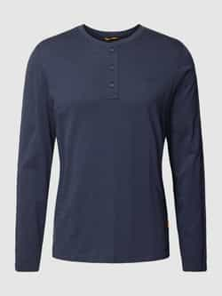 Camel active Shirt met lange mouwen en korte knoopsluiting