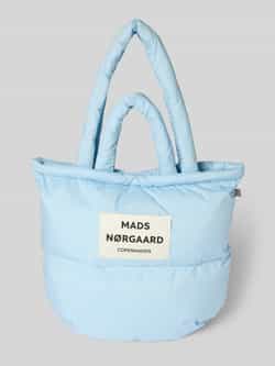 MADS NØRGAARD Shopper met labelpatch en labeldetail